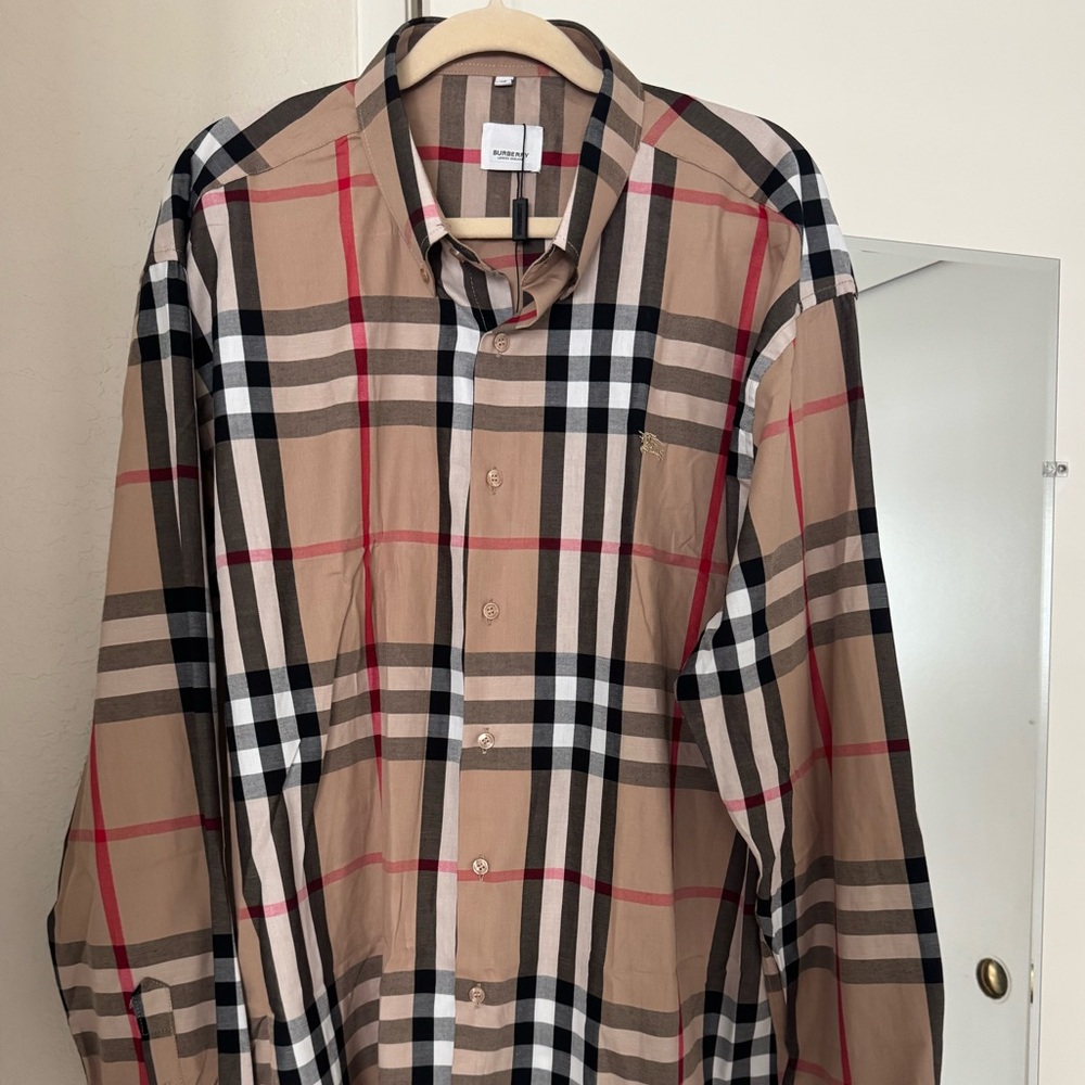 Burberry Men's Regular Fit Plaid Shirt